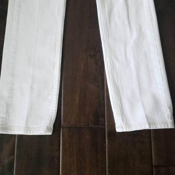 Boden White Straight Leg Jeans Mid Rise 30" Inseam WC074 Women 4 - Picture 8 of 11
